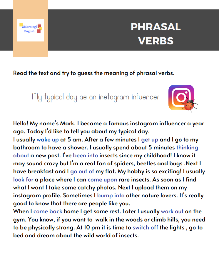 Phrasal verbs - czasowniki złożone