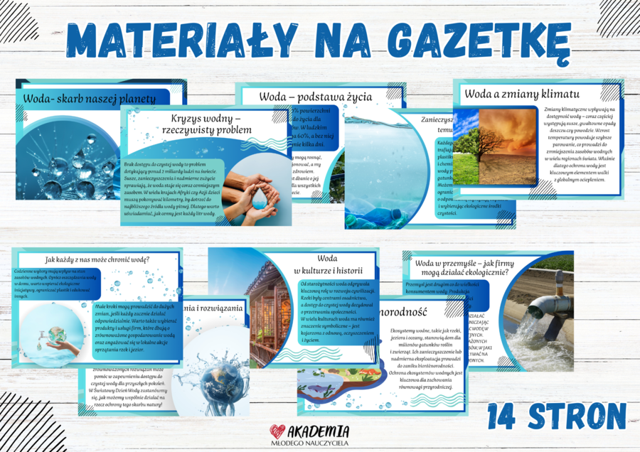 MATERIAŁY NA GAZETKĘ - WODA