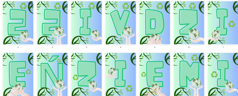 Światowy Dzień Ziemi - girlanda