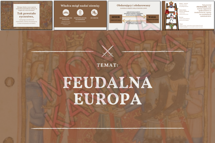 Feudalna Europa - prezentacja historia klasa 5