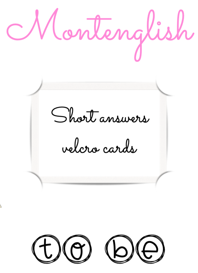 Karty typu 'task card' do ćwiczenia krótkich odpowiedzi: to be