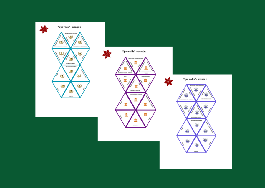"QUO VADIS" – kl. 4-8 – trimino 12 elementów