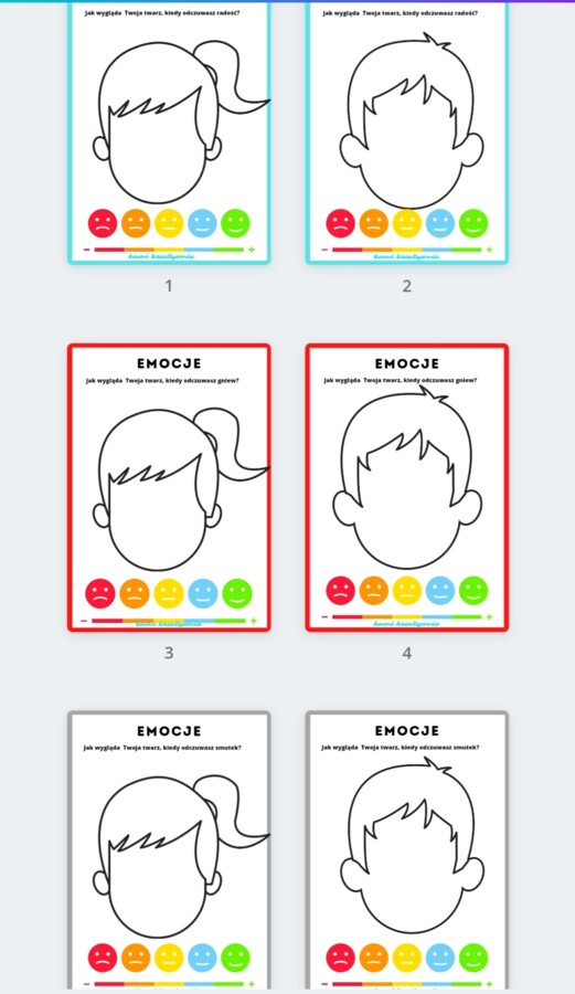 Emocje - twarze