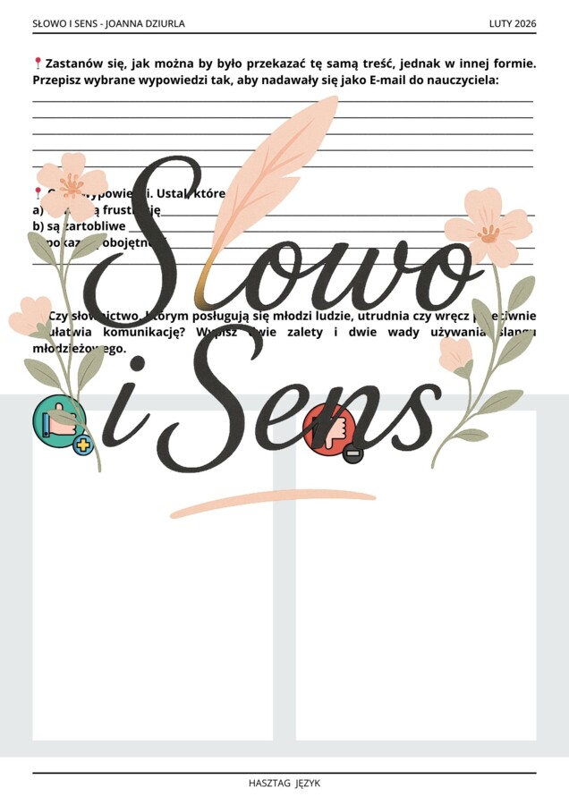 Hasztag Język  - MDJO