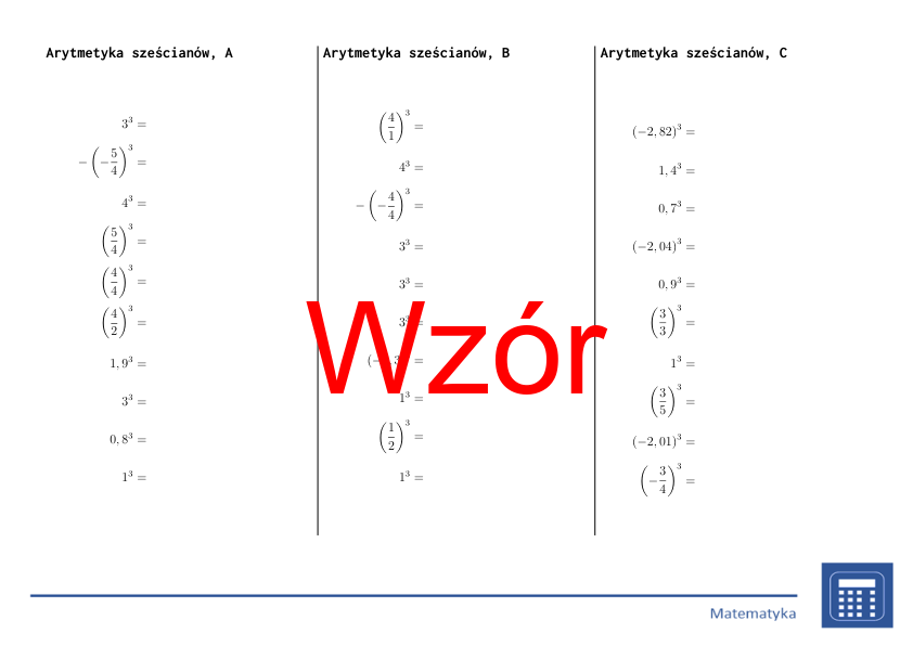 Sześcian | matematyka | zestaw promocyjny