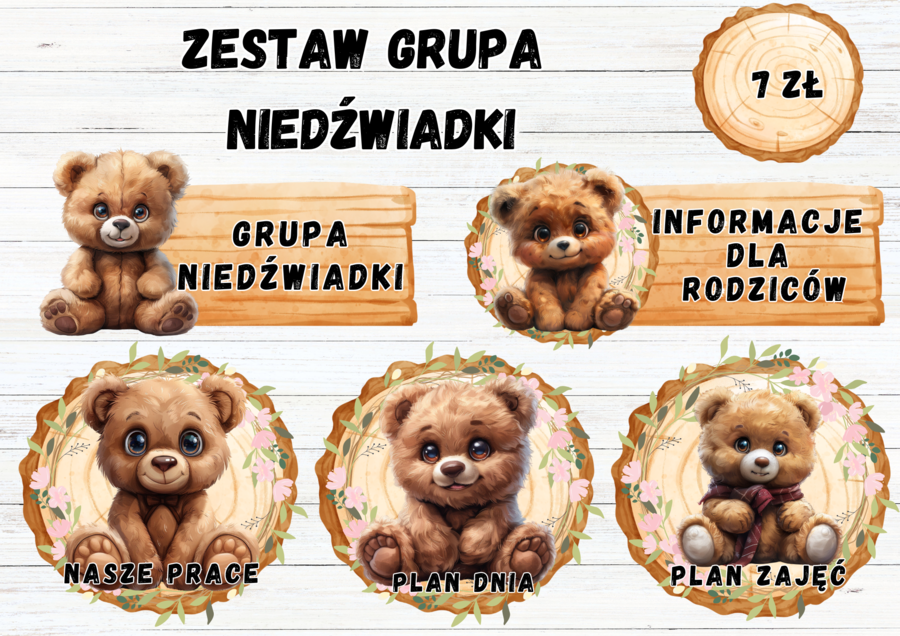 ZESTAW GRUPOWY GRUPA "NIEDŹWIADKI"