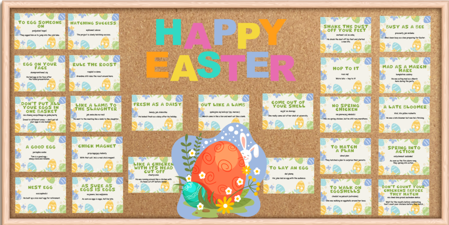 Easter– Gazetka anglojęzyczna na Wielkanoc z idiomami