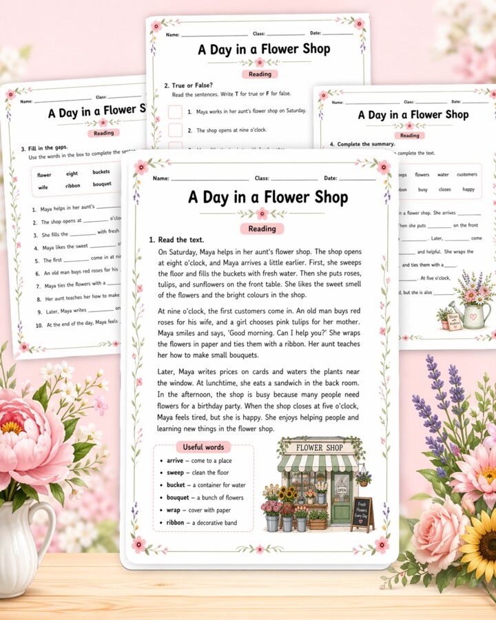 A Day in a Flower Shop