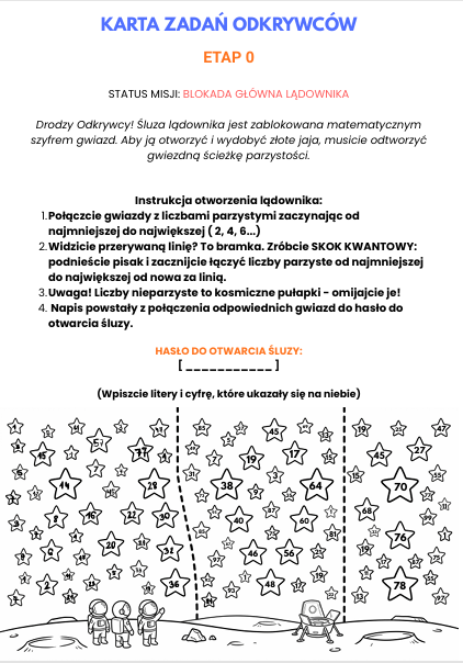 Misja Wiosenna ThinkRocket - matematyczna, wyjątkowa gra fabularna | Klasy 1-3