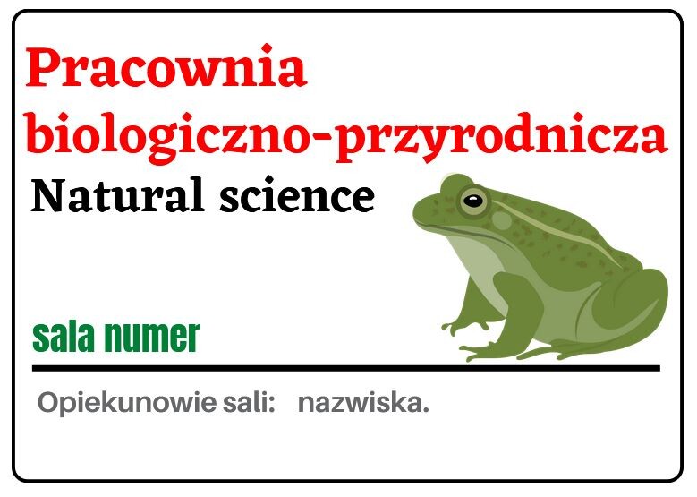 Wizytówki na drzwi pracowni - szkoła podstawowa