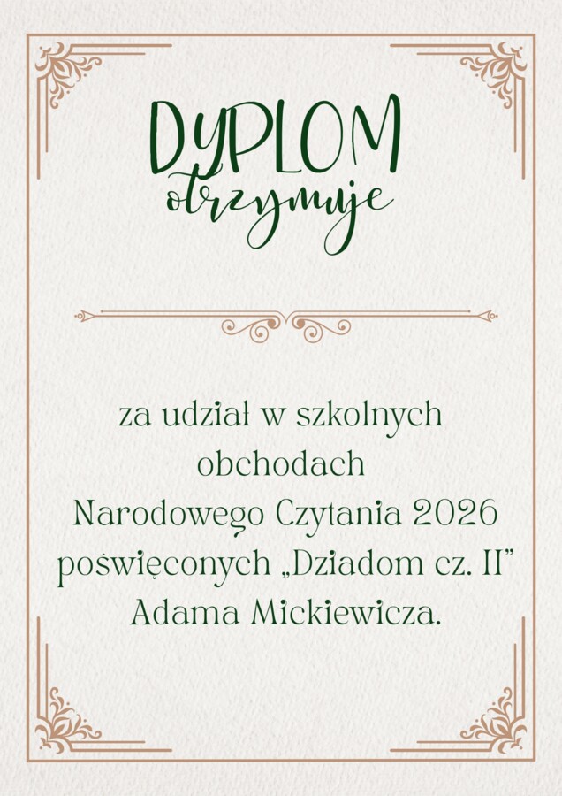 Czytanie narodowe/narodowe czytanie 2026 - Dziady, Adam Mickiewicz. Pakiet materiałów