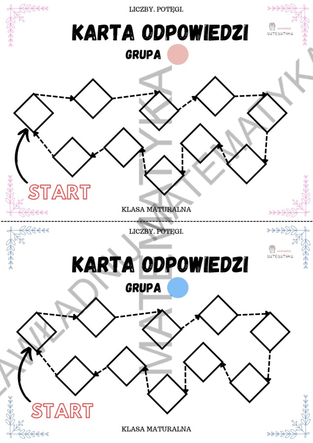 Stacje zadaniowe – liczby, potęgi