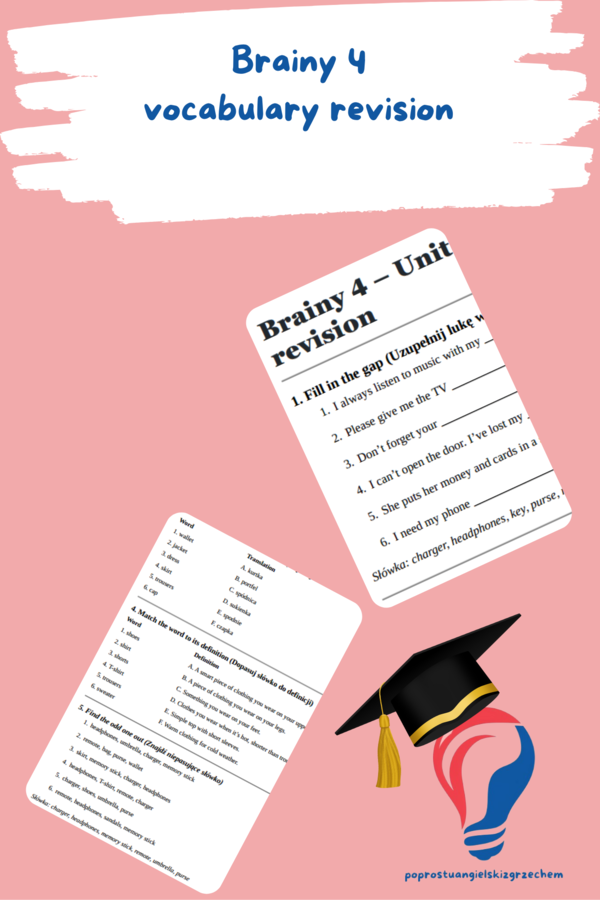 Brainy 4 – Unit 3 – vocabulary revision