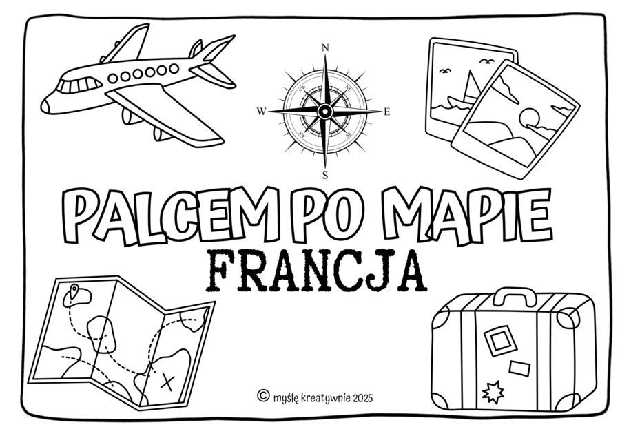 FRANCJA - PALCEM PO MAPIE
