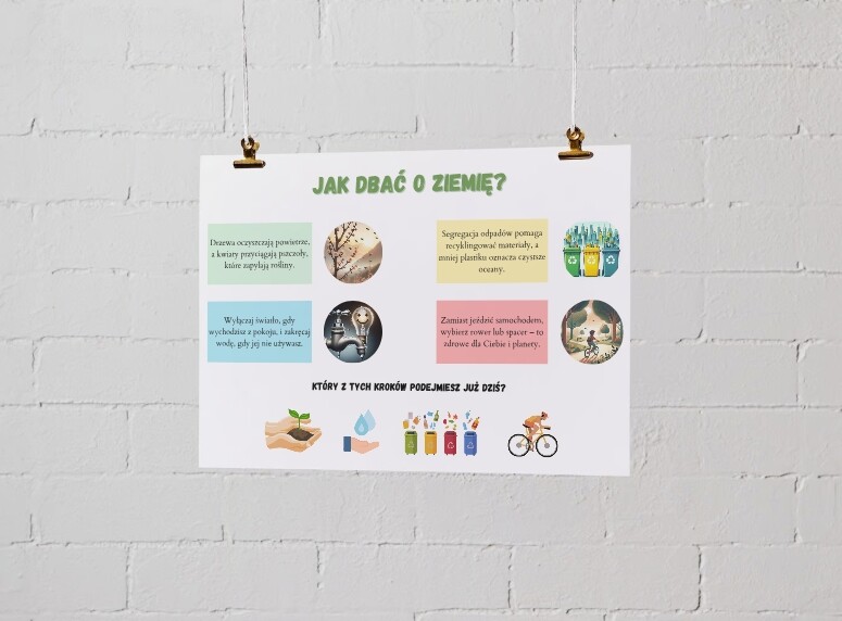 Plakaty z ciekawostkami. Zwierzęta. Rośliny. Ekosystemy. Jak dbać o ziemię?