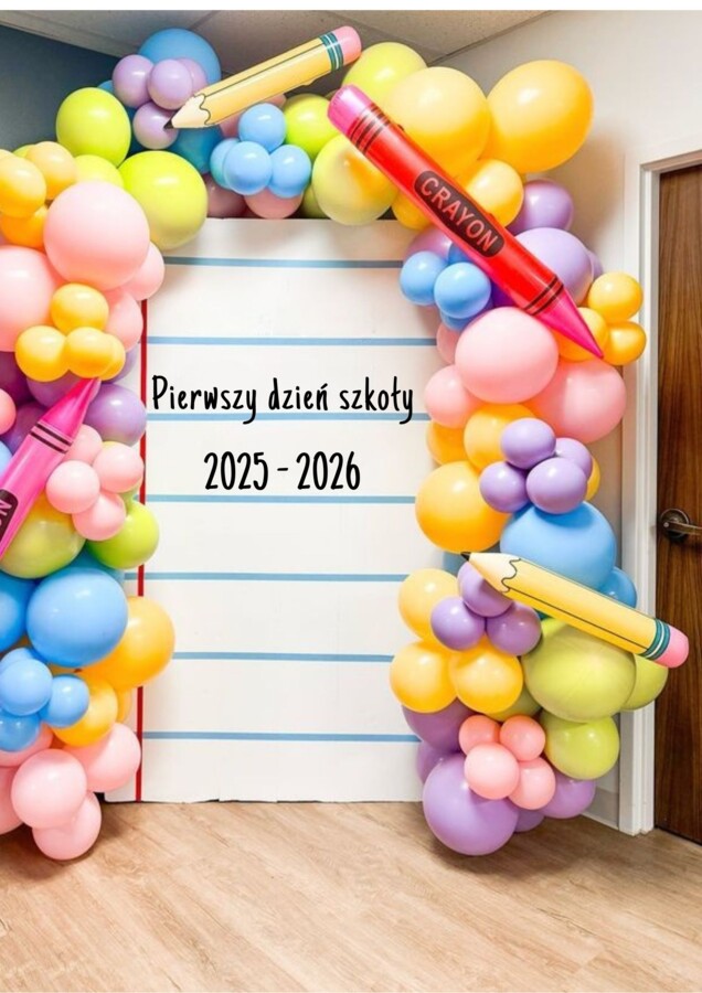 Dekoracja na pierwszy dzień szkoły