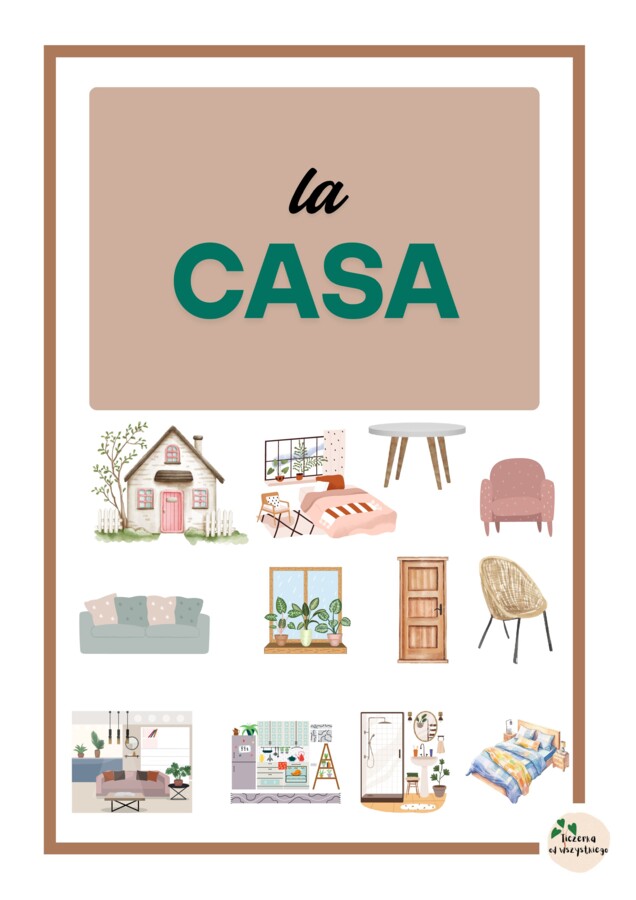 Hiszpański- La casa