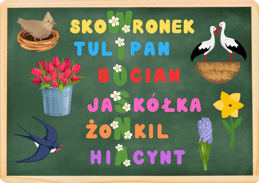 GAZETKA WIOSENNA KRZYŻÓWKA