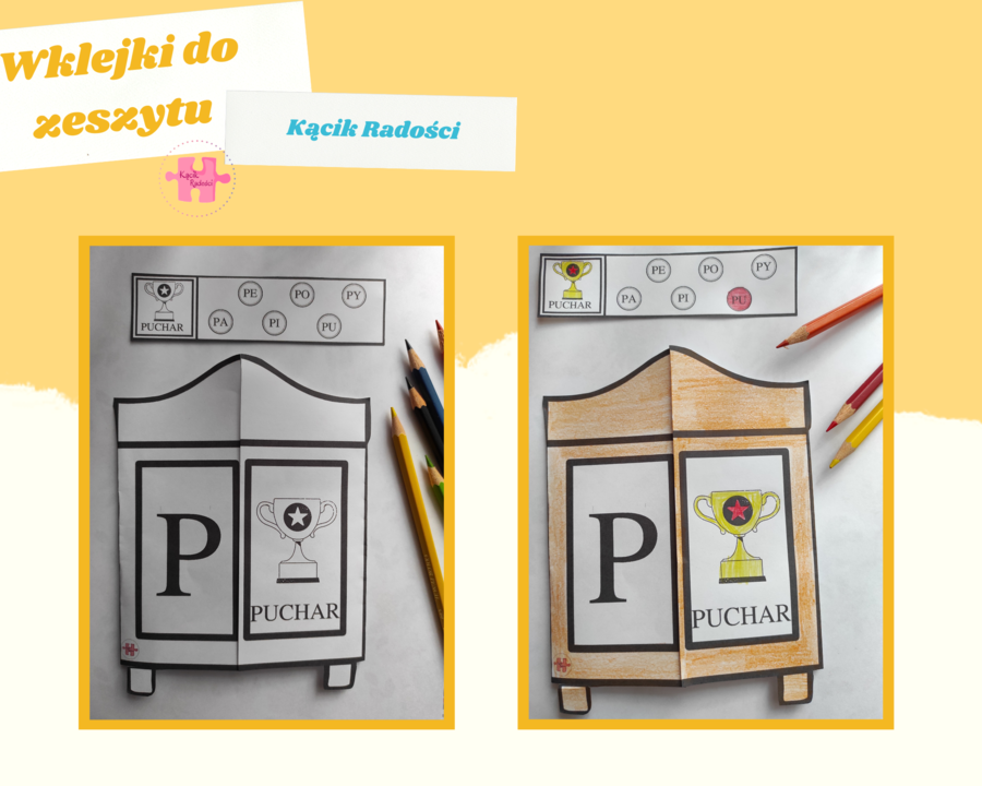 Wklejki do zeszytu - litery