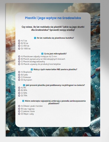 Quizy i testy wiedzy. Zwierzęta zagrożone wyginięciem. Recykling. Odnawialne źródła energii