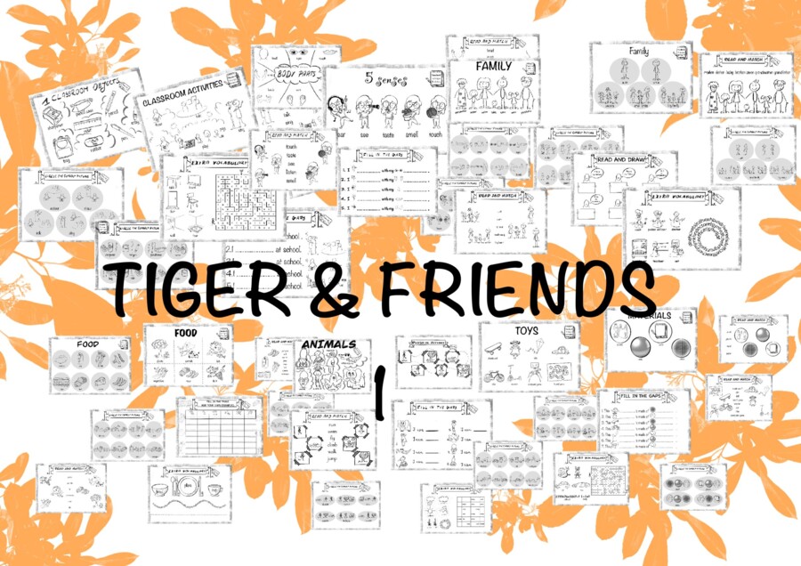 TIGER & FRIENDS 1 Units 1-6 Elementary Vocabulary Resource Book