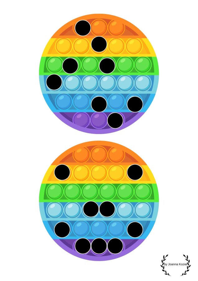 Pop it - zestaw kart pracy