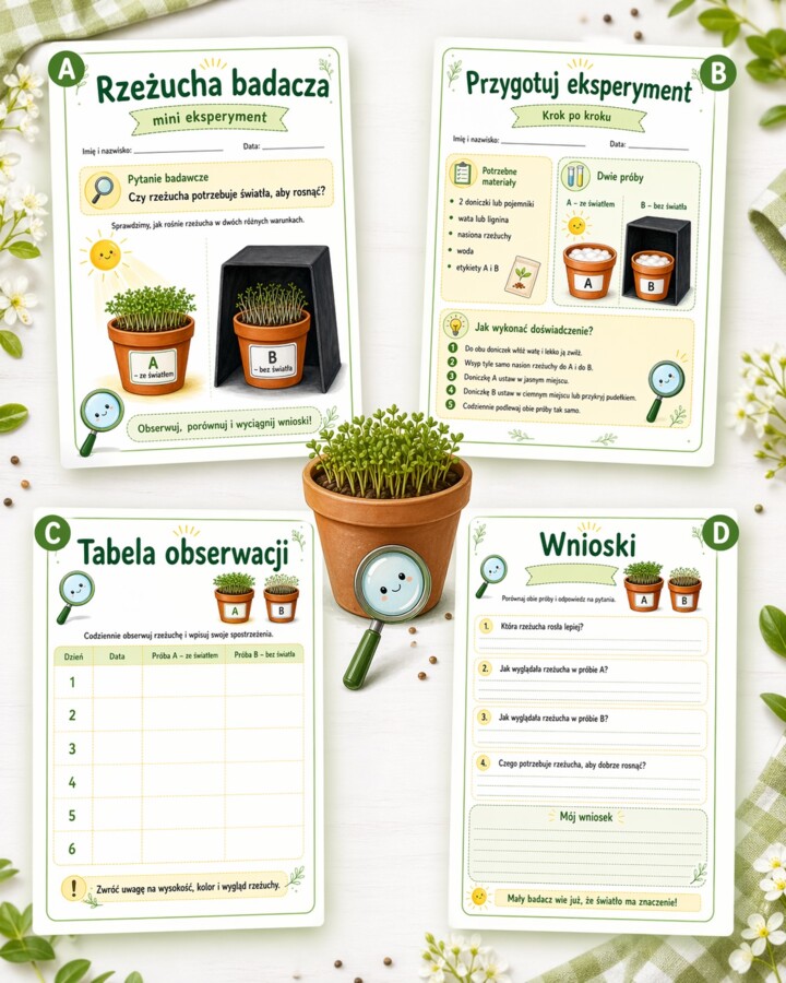 Rzeżucha badacza — mini eksperyment