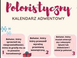Kalendarz adwentowy dla ósmoklasistów