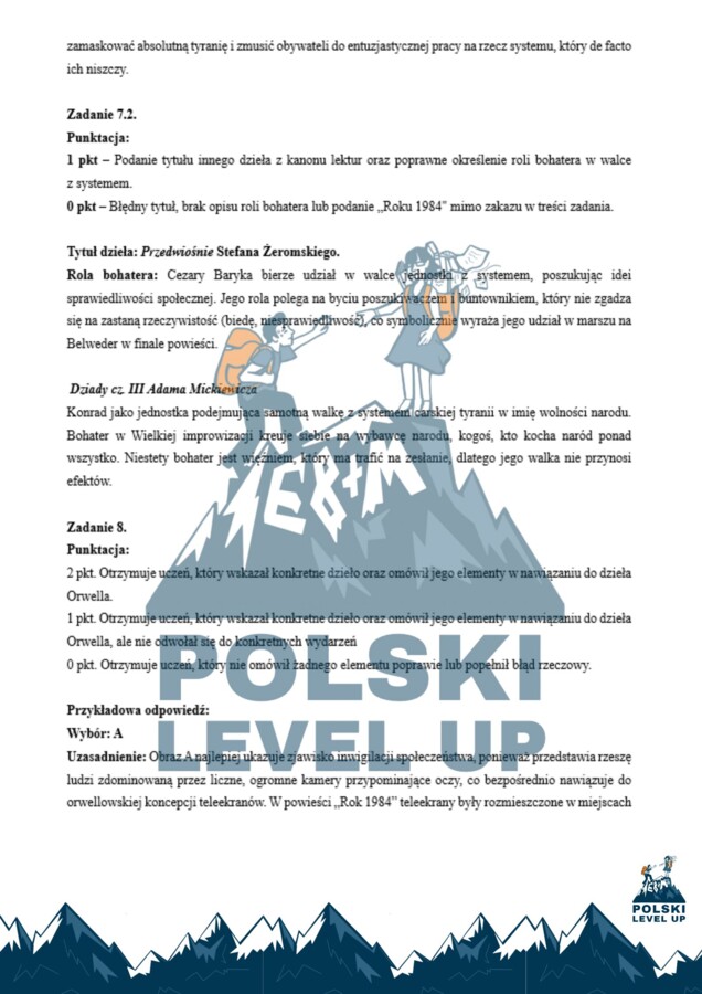 Test ikonograficzny (10 zadań z kluczem odpowiedzi)_Rok 1984_Polski Level Up