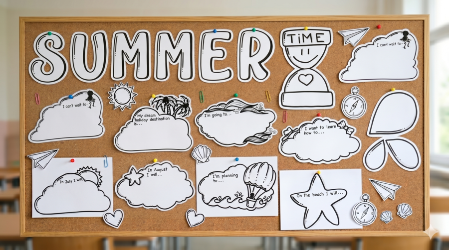 SUMMER Visual Project – Gotowa gazetka i projekt lekcji (Klasy 4-6)