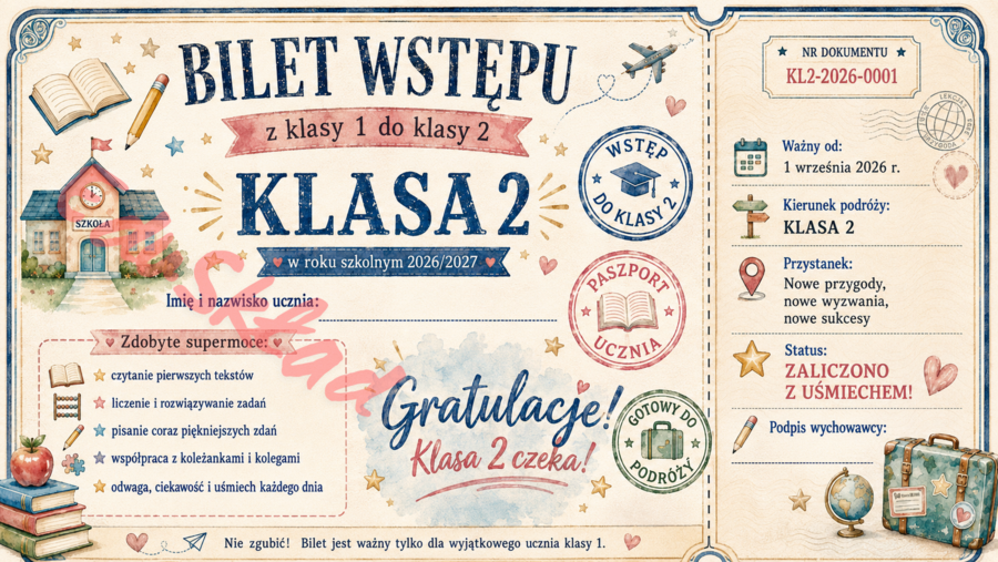 🎟️ Bilety wstępu do następnej klasy