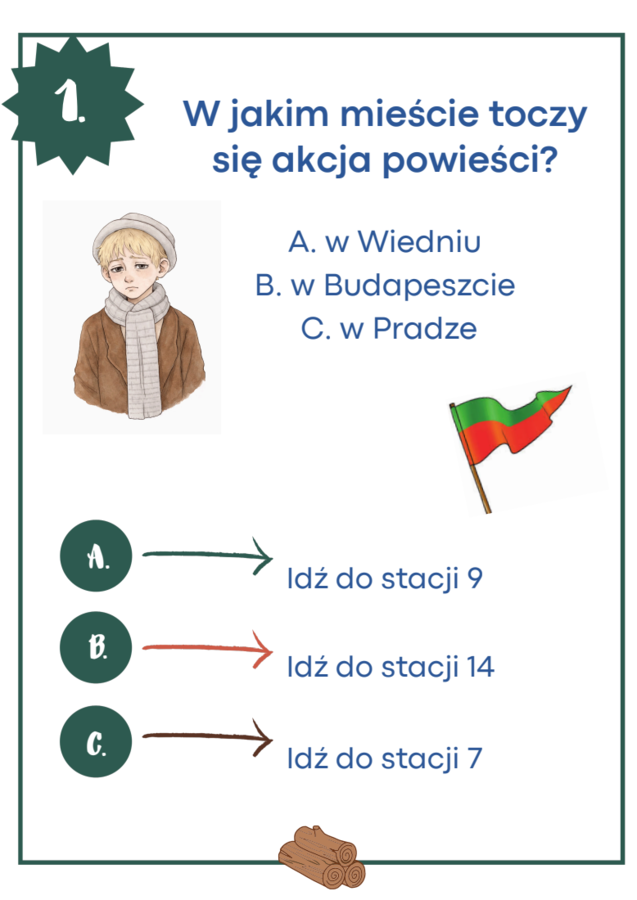 "Chłopcy z Placu Broni" - zapętlone stacje zadaniowe (lekcja w ruchu)
