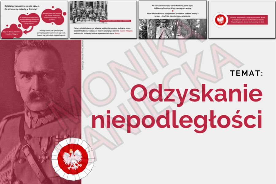 Odzyskanie niepodległości - prezentacja historia klasa 4