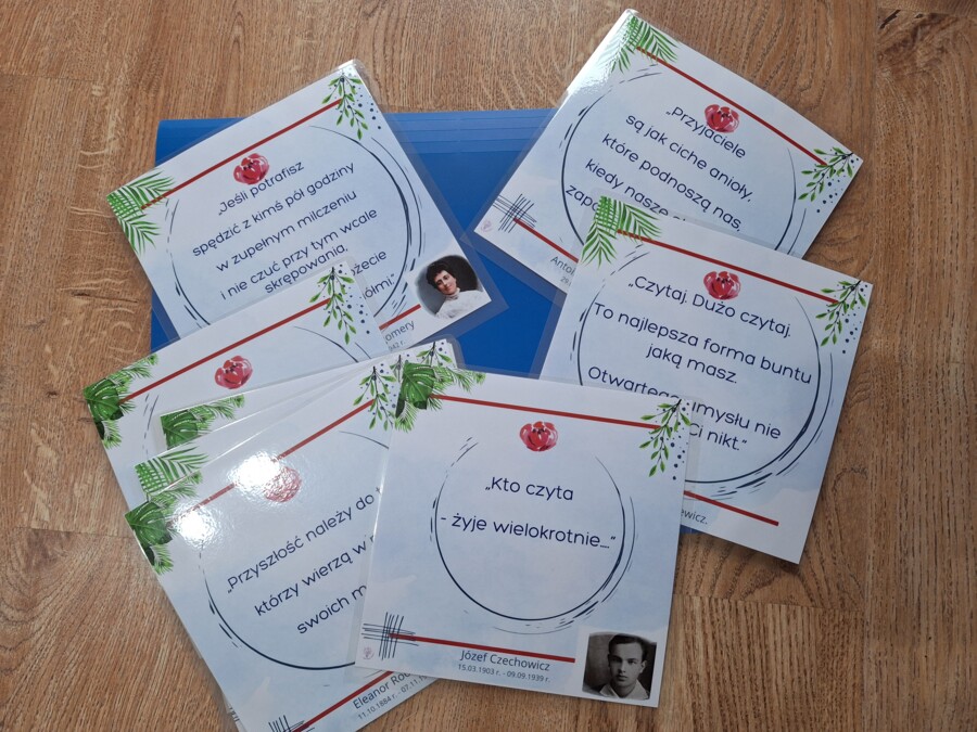 Gazetka - cytaty, sławni ludzie, sentencje, dekoracja sali lekcyjnej