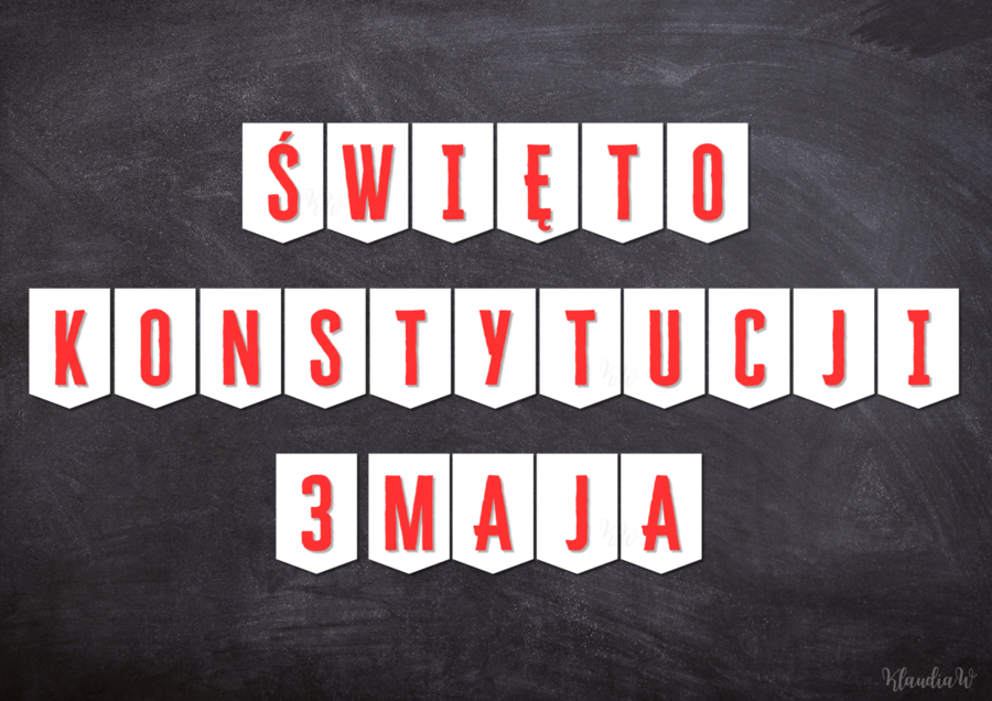 ŚWIĘTO KONSTYTUCJI 3 MAJA - GIRLANDA
