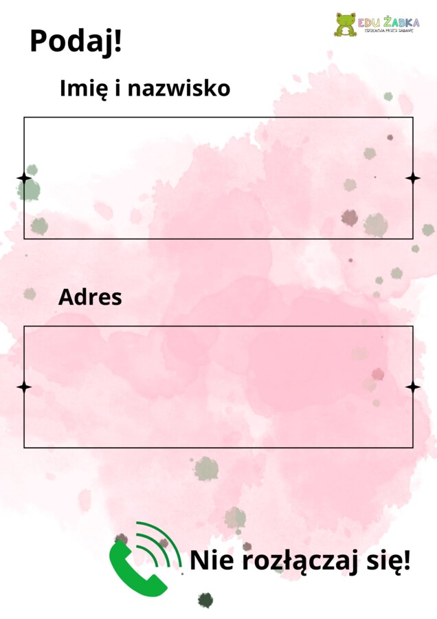 Numery alarmowe - gazetka