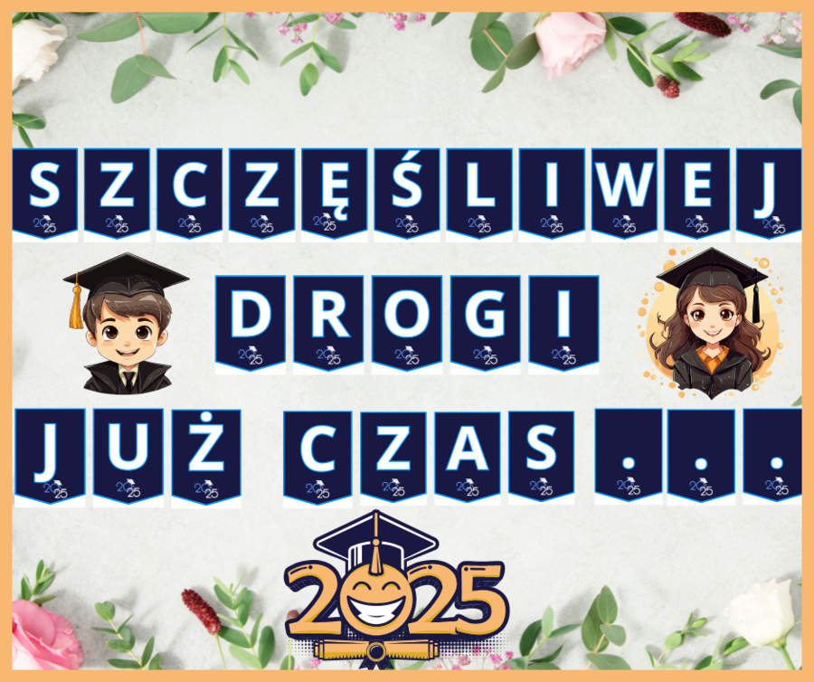 2 GIRLANDY NA ZAKOŃCZENIE SZKOŁY