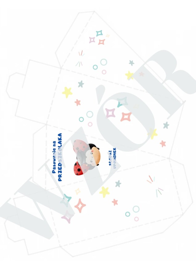 Dyplom pasowania na przedszkolaka - podpisana grupa biedronki