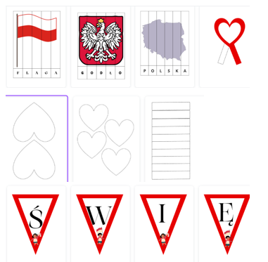 Girlanda, puzzle - 11 LISTOPADA