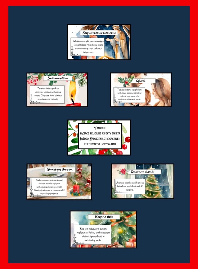 Gazetka na szkolny/przedszkolny korytarz - Boże Narodzenie