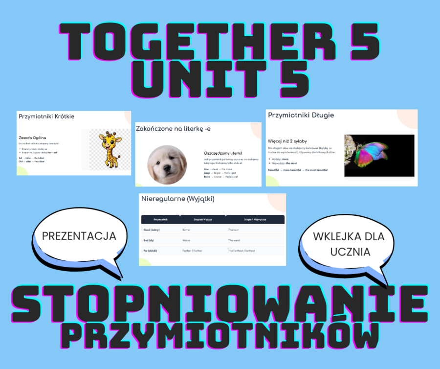 Together 5 unit 5 stopniowanie przymiotników