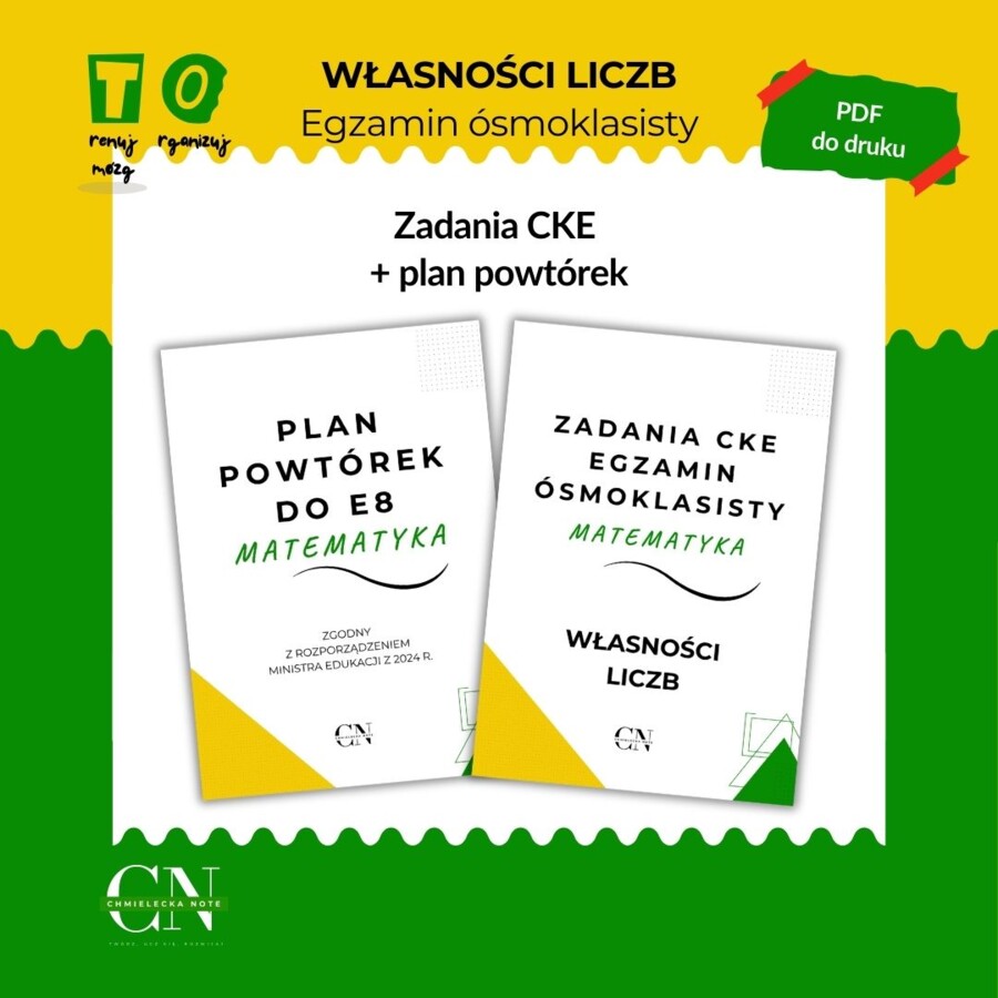 Zadania CKE E8 Egzamin ósmoklasisty - Własności liczb