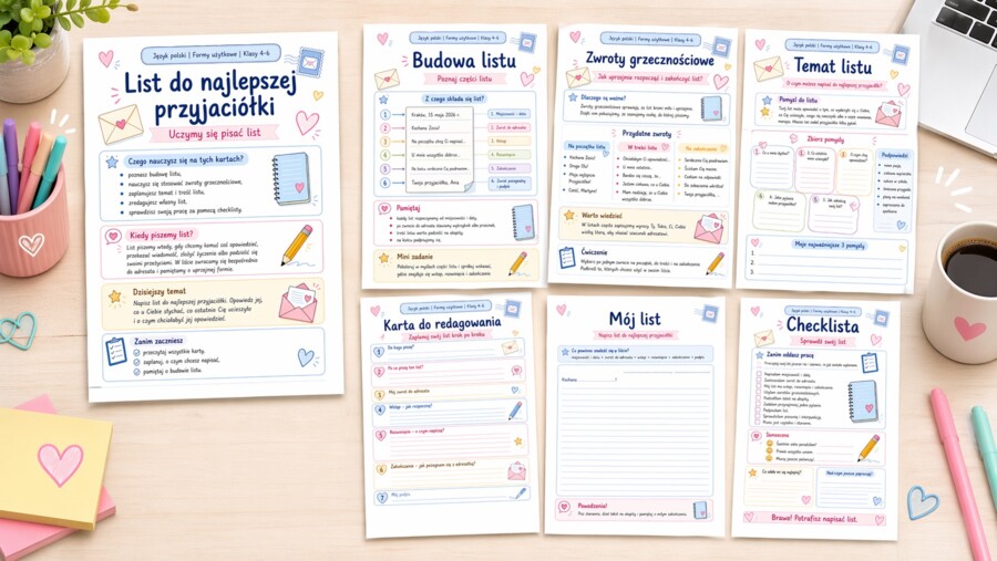 List do najlepszej przyjaciółki – formy użytkowe