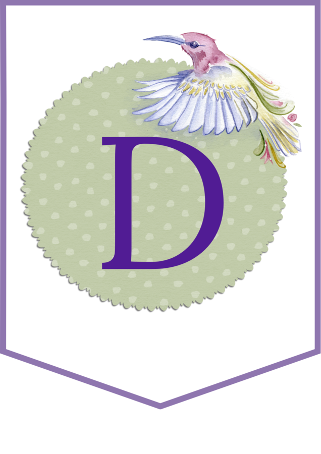 DZIEŃ PTAKÓW – wiosna - girlanda – napis – gazetka – wersja 1