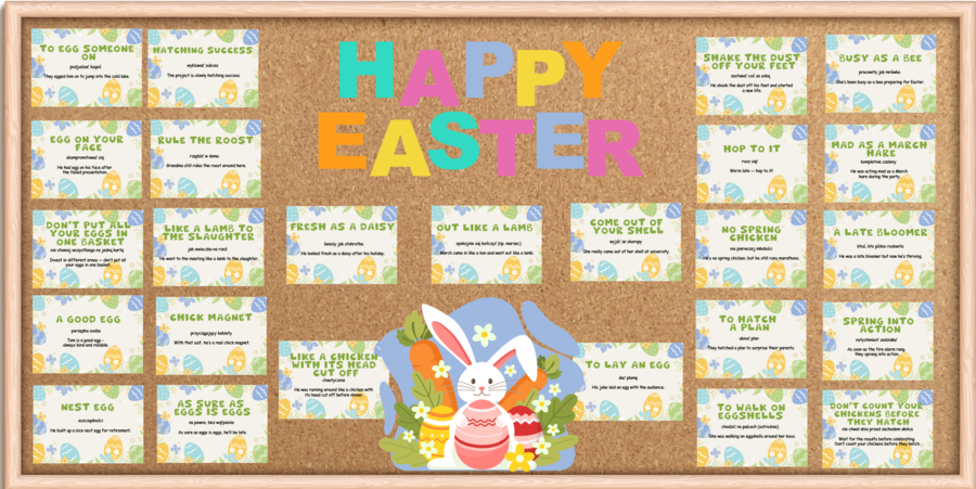 Easter– Gazetka anglojęzyczna na Wielkanoc z idiomami