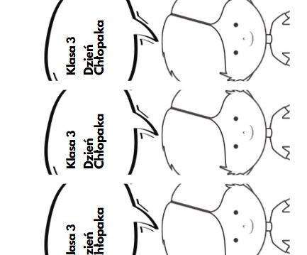 Zakładka na Dzień Chłopaka Klasa 3