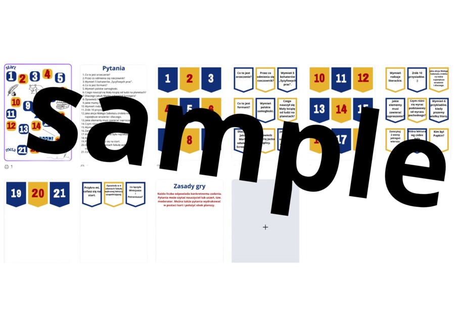 Gra planszowa dla klasy 8 po egzaminie