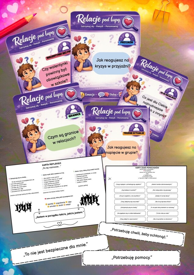 Relacje pod lupą, 4-8, 150 kart plus gratisy