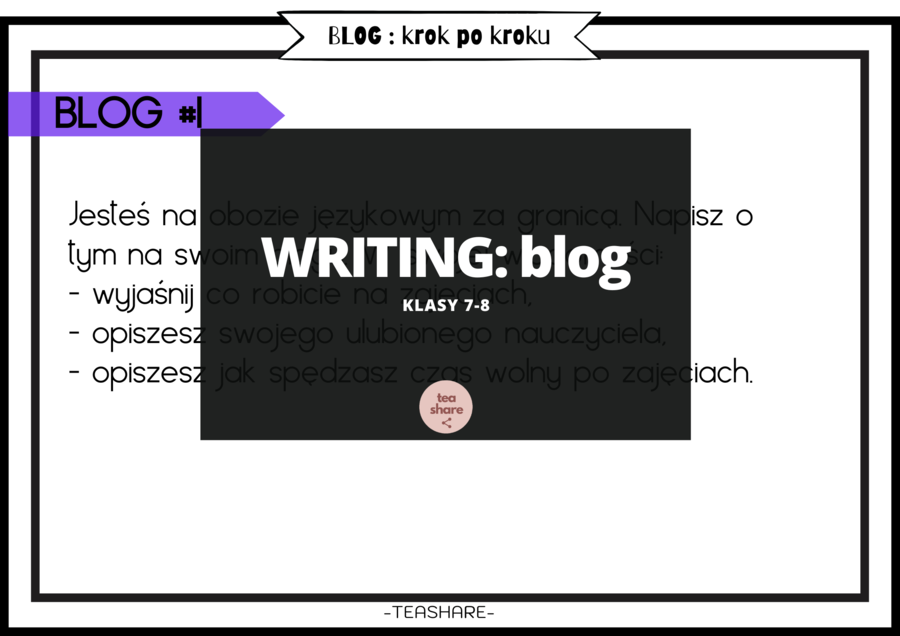 Egzamin ósmoklasisty: WPIS NA BLOGA