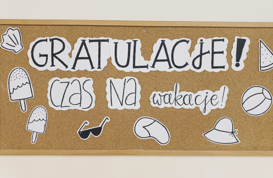 GAZETKA - "Gratulacje! Czas na wakacje!"